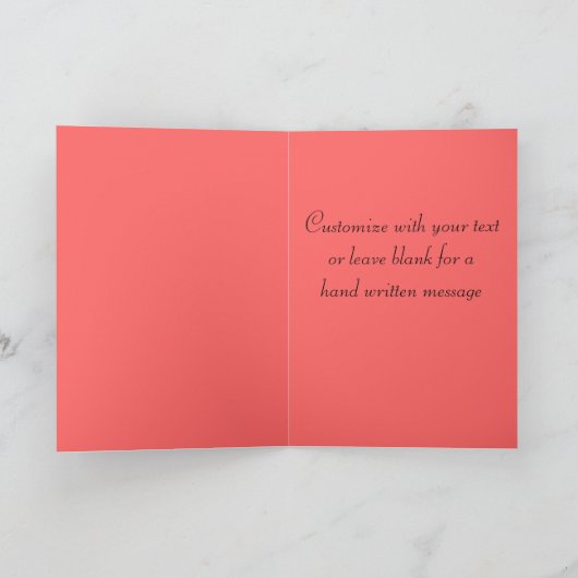 Rosa Ti Theme Hawaiianische Tropenkarte Karte (Innenseite)