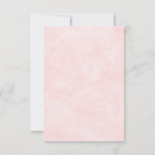 Rosa Tiara Crown Elegante Quinceanera RSVP Karte (Rückseite)