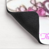 rosa Tiara, fragte ich nicht 2 bin eine Mousepad (Ecke)