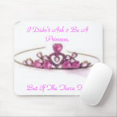rosa Tiara, fragte ich nicht 2 bin eine Mousepad (Mit Mouse)