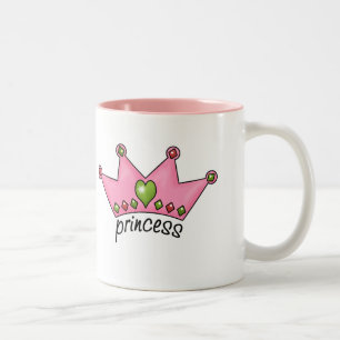 Rosa Tiara-Prinzessin Zweifarbige Tasse