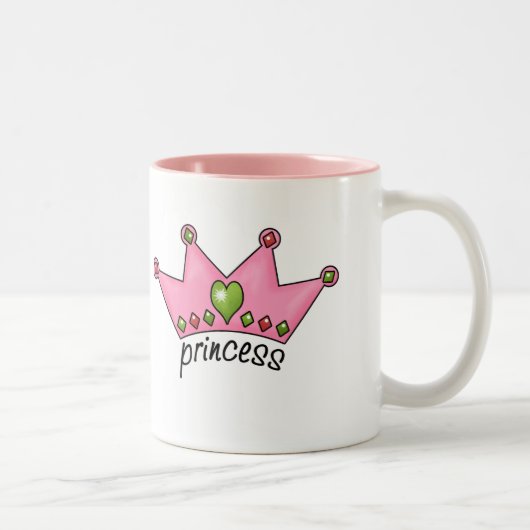 Rosa Tiara-Prinzessin Zweifarbige Tasse (Rechts)