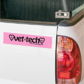rosa Tierarzt Tech-Autoaufkleber Autoaufkleber (Auf Lkw)
