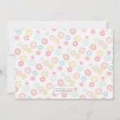 Rosa Tiere Kinderdusche Einladung (Rückseite)