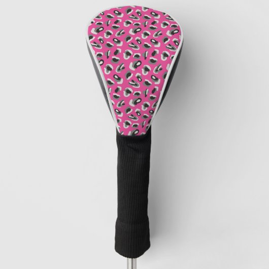Rosa Tierfarbe/Camouflage Golf Headcover (Vorderseite)