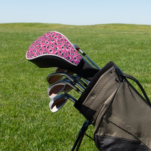 Rosa Tierfarbe/Camouflage Golf Headcover (In SItu)