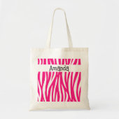 Rosa Tiergestreifte Tasche (Vorne)