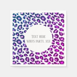 Rosa Tierprint, Leopard, Geparden Serviette