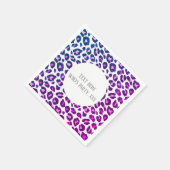 Rosa Tierprint, Leopard, Geparden Serviette (Ecke)