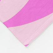 Rosa Tiger Nahtloses Muster Fleecedecke (Ecke)
