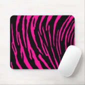 Rosa Tiger Streifen Mousepad (Mit Mouse)
