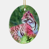 Rosa Tiger-Verzierung Keramik Ornament (Rechts)