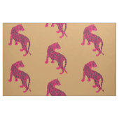 Rosa Tiger, Wilde Katze Stoff (Yard (91,4 cm))