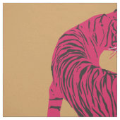 Rosa Tiger, Wilde Katze Stoff (Muster)