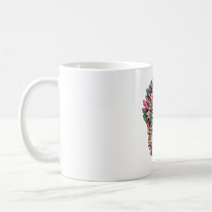 Rosa Tiki-Kaffeetasse aus Koralle Kaffeetasse