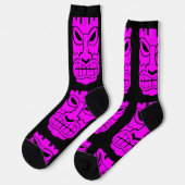 Rosa Tiki-Skulptur Thunder_Cove Socken (Linkes Detail)