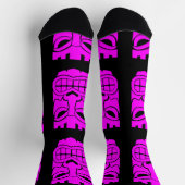 Rosa Tiki-Skulptur Thunder_Cove Socken (Oben)