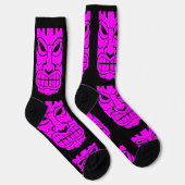 Rosa Tiki-Skulptur Thunder_Cove Socken (Rechts)