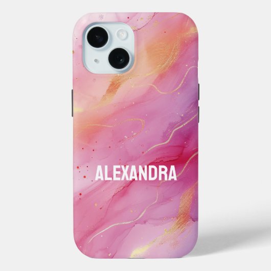 Rosa Tinte Case-Mate iPhone Hülle (Rückseite)