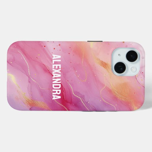 Rosa Tinte Case-Mate iPhone Hülle (Rückseite (Horizontal))