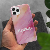 Rosa Tinte iPhone 15 Hülle