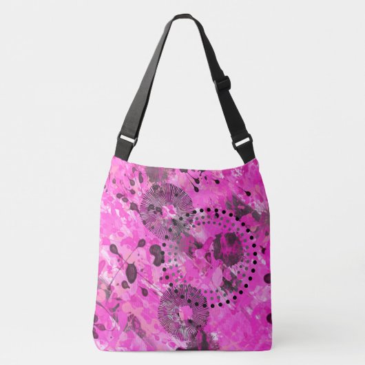 Rosa Tinte Tragetaschen Mit Langen Trägern (Vorderseite)