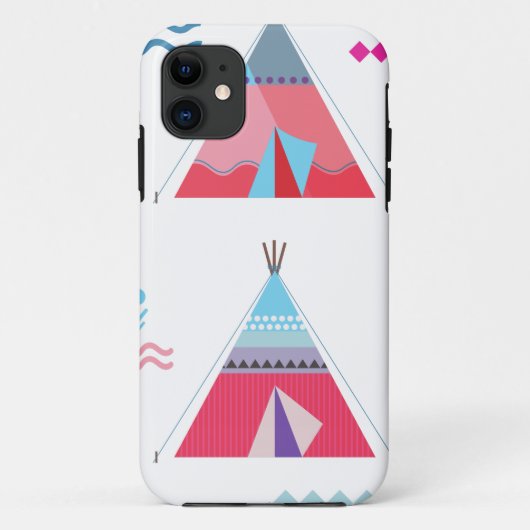 Rosa Tipi Case-Mate iPhone Hülle (Rückseite)