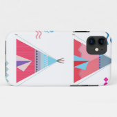 Rosa Tipi Case-Mate iPhone Hülle (Rückseite (Horizontal))