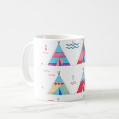 Rosa Tipi Kaffeetasse (Vorderseite Links)