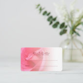 Rosa TischEscort Platzkarte (Stehend Vorderseite)