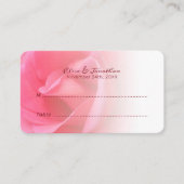 Rosa TischEscort Platzkarte (Vorderseite)