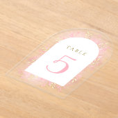 Rosa Tischnummer (Ablage )