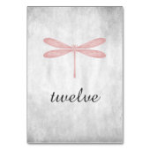 Rosa Tischnummer (Rückseite)