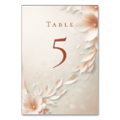 Rosa Tischnummer (Vorderseite)