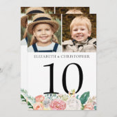 Rosa Tischnummer 2 Foto 12x18 signieren (Vorne/Hinten)