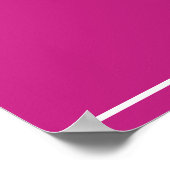 Rosa Tischset Poster (Ecke)