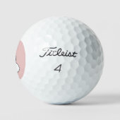 Rosa Titleist Pro V1 Golfbälle 3 Stk. (Logo)