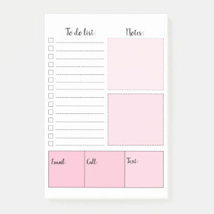 Rosa To-Do-Liste Post-it® Notizen