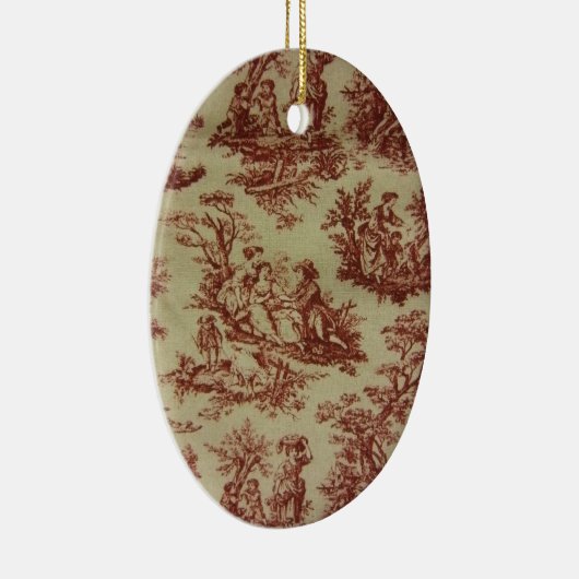 Rosa Toile Keramikornament (Rechts)