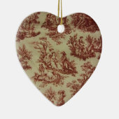 Rosa Toile Keramikornament (Rechts)