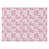Rosa Toile-Muster Tischdecke (Vorderseite (Horizontal))