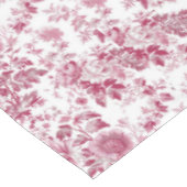Rosa Toile-Muster Tischdecke (Schrägansicht)