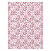 Rosa Toile-Muster Tischdecke (Vorderseite)