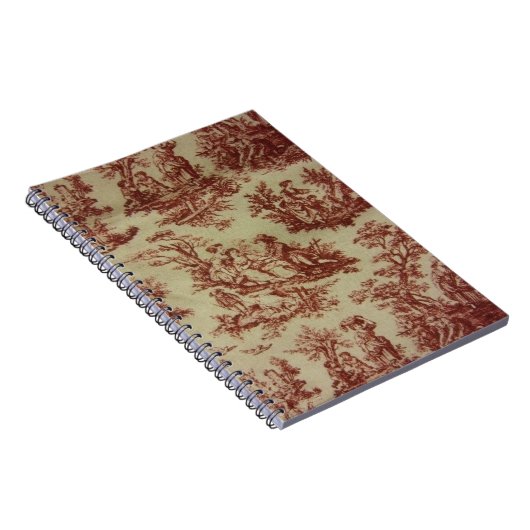 Rosa Toile Notizblock (Rechte Seite)