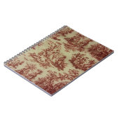 Rosa Toile Notizblock (Linke Seite)