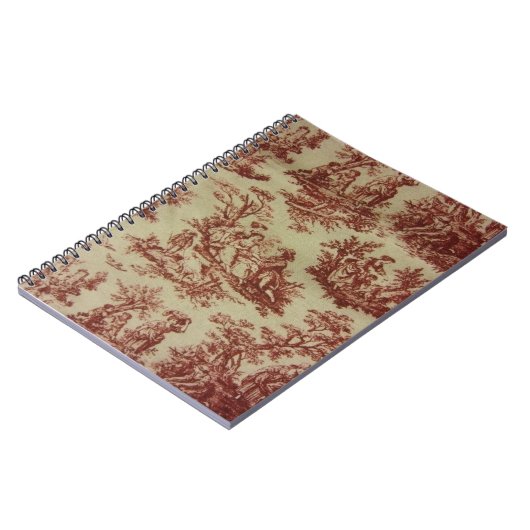 Rosa Toile Notizblock (Linke Seite)