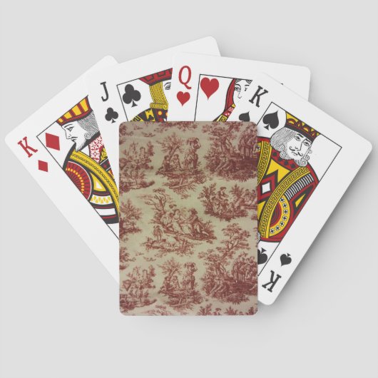Rosa Toile Spielkarten (Rückseite)
