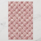 Rosa Toile-Tufted-Samt-Romantik-Papeterie Briefpapier (Rückseite)