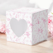 Rosa Toile Vintage Blumenhochzeit Geschenkschachtel