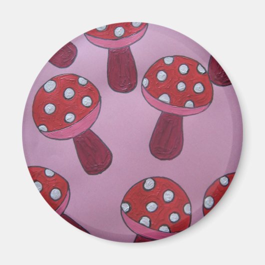 Rosa Toilettenartikel Magnet (Vorne)